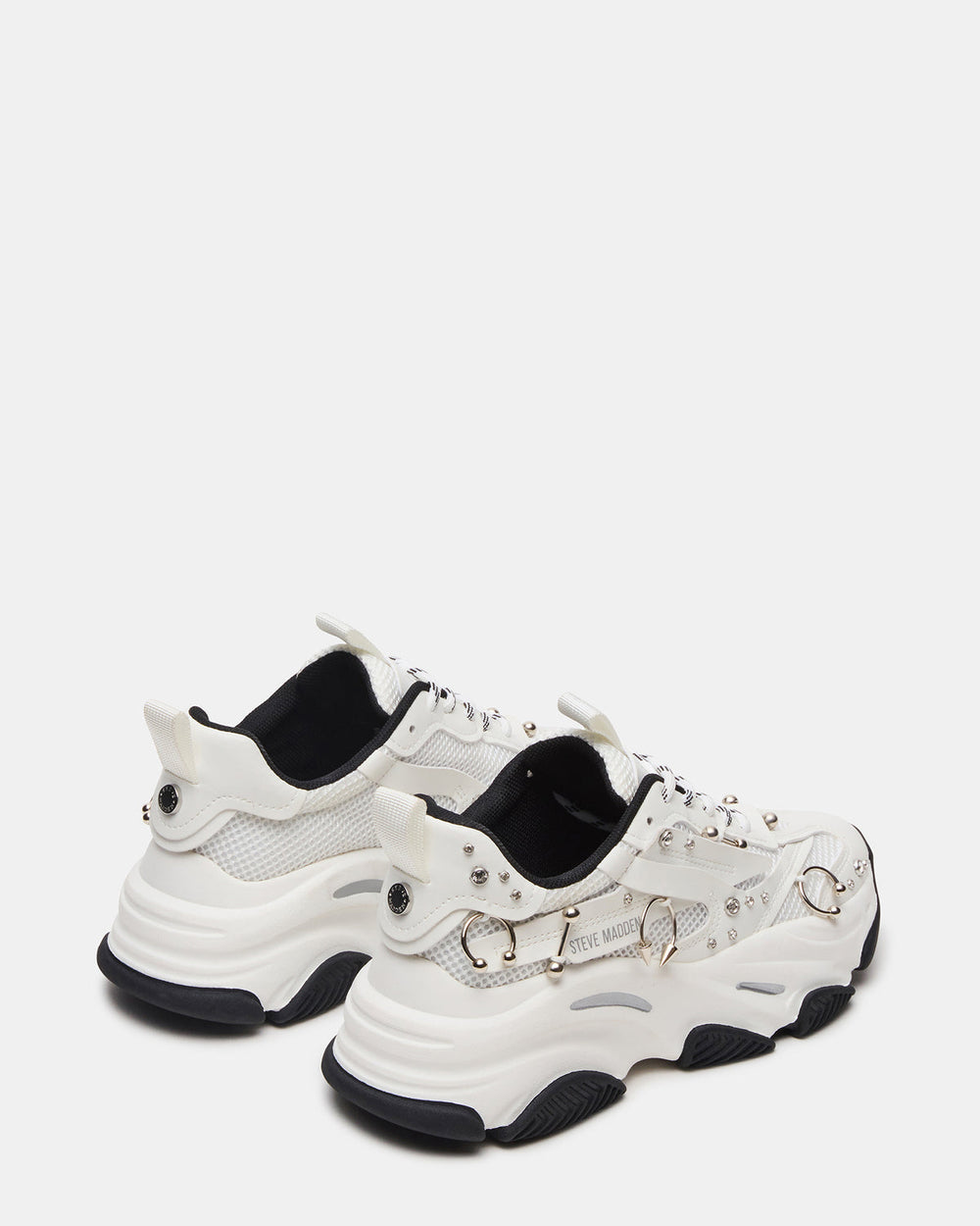 POSSESSION Piercing White Platform Lace-Up Women's Sneaker | Steve Madden Sale