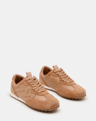 CASPER Tan Low-Top Lace-Up Women's Sneaker | Steve Madden on Sale