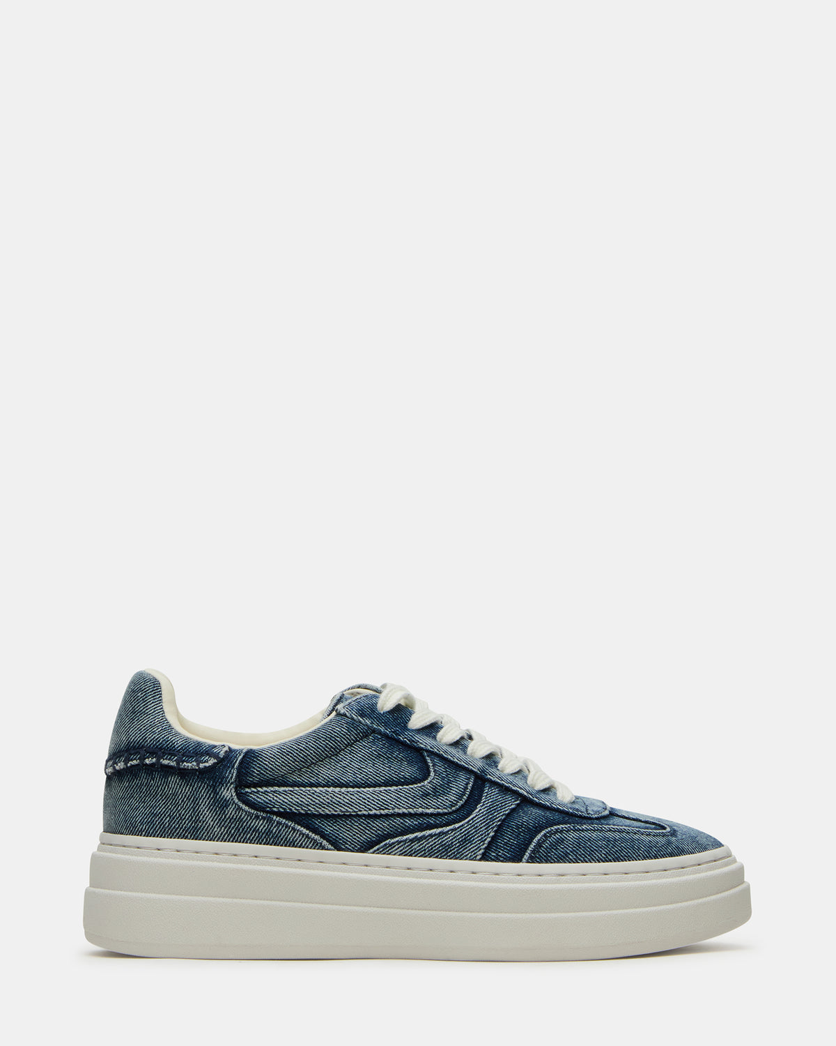DODGE Denim Fabric Low-Top Platform Women's Sneaker | Steve Madden on Sale