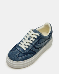 DODGE Denim Fabric Low-Top Platform Women's Sneaker | Steve Madden on Sale