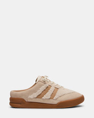 VANDY Faux Fur Bone Multi Low-Top Lace-Up Mule Women's Sneaker | Steve Madden outlet