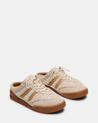 VANDY Faux Fur Bone Multi Low-Top Lace-Up Mule Women's Sneaker | Steve Madden outlet