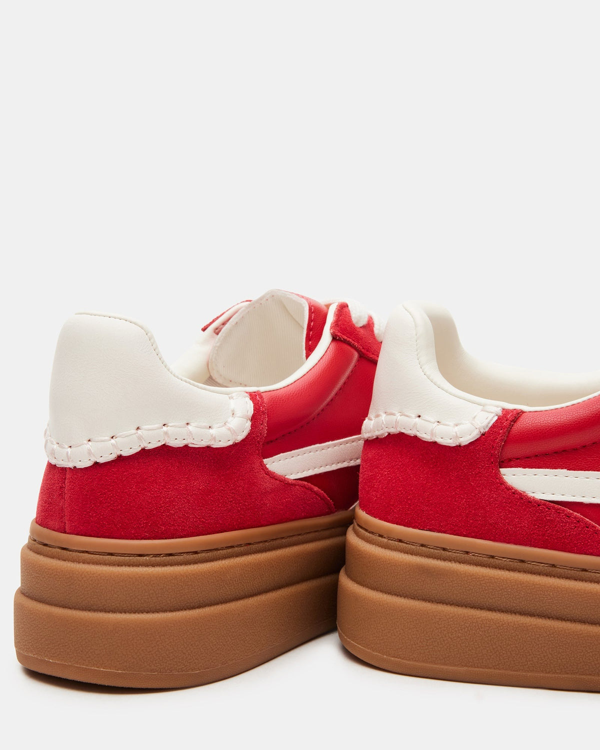 DODGE Red Multi Low-Top Platform Women's Sneaker | Steve Madden Sale