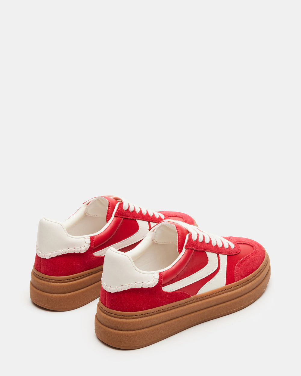 DODGE Red Multi Low-Top Platform Women's Sneaker | Steve Madden Sale