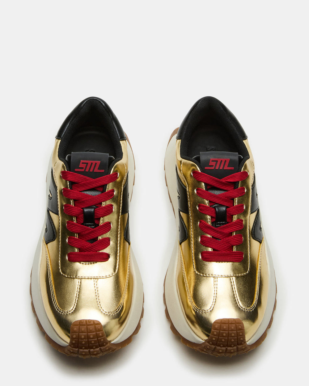 SUPERCAMPO Gold Multi Women's Platform Low-Top Sneaker | Steve Madden for Sale