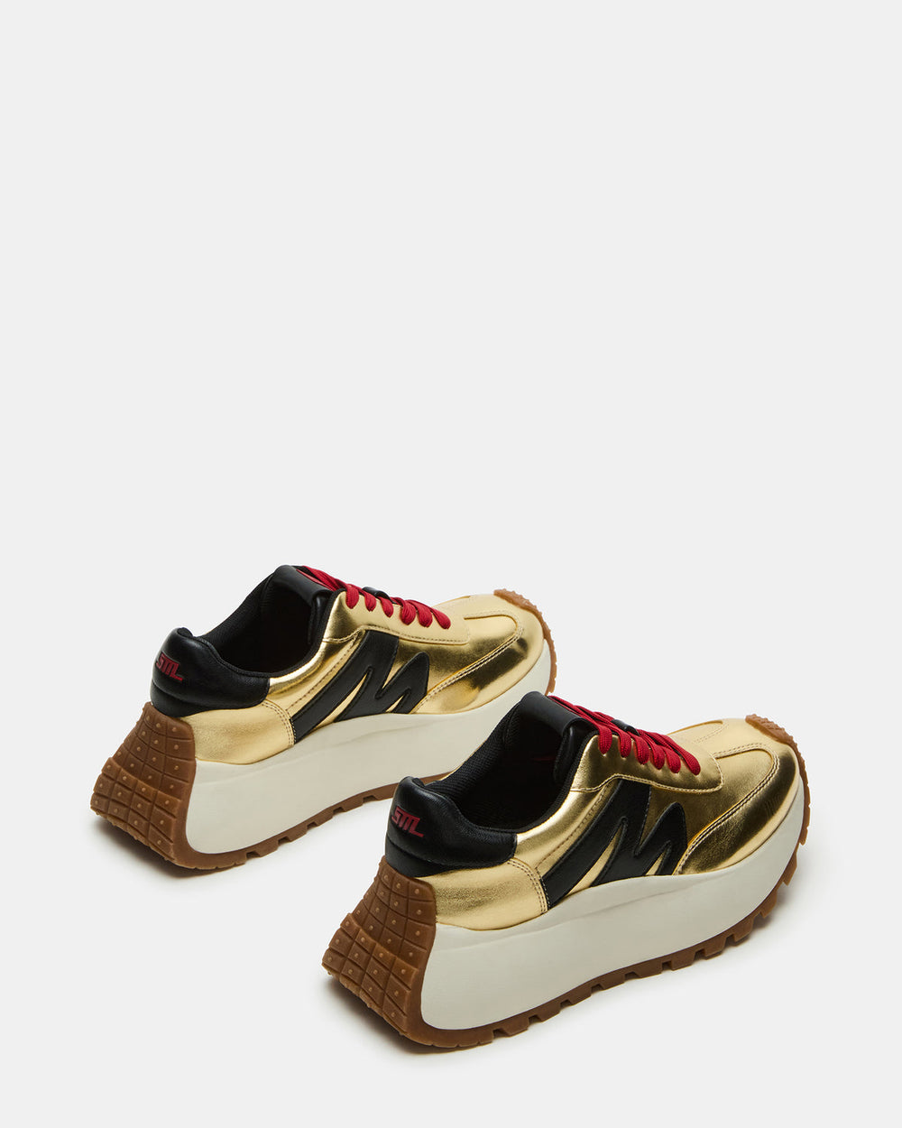 SUPERCAMPO Gold Multi Women's Platform Low-Top Sneaker | Steve Madden for Sale