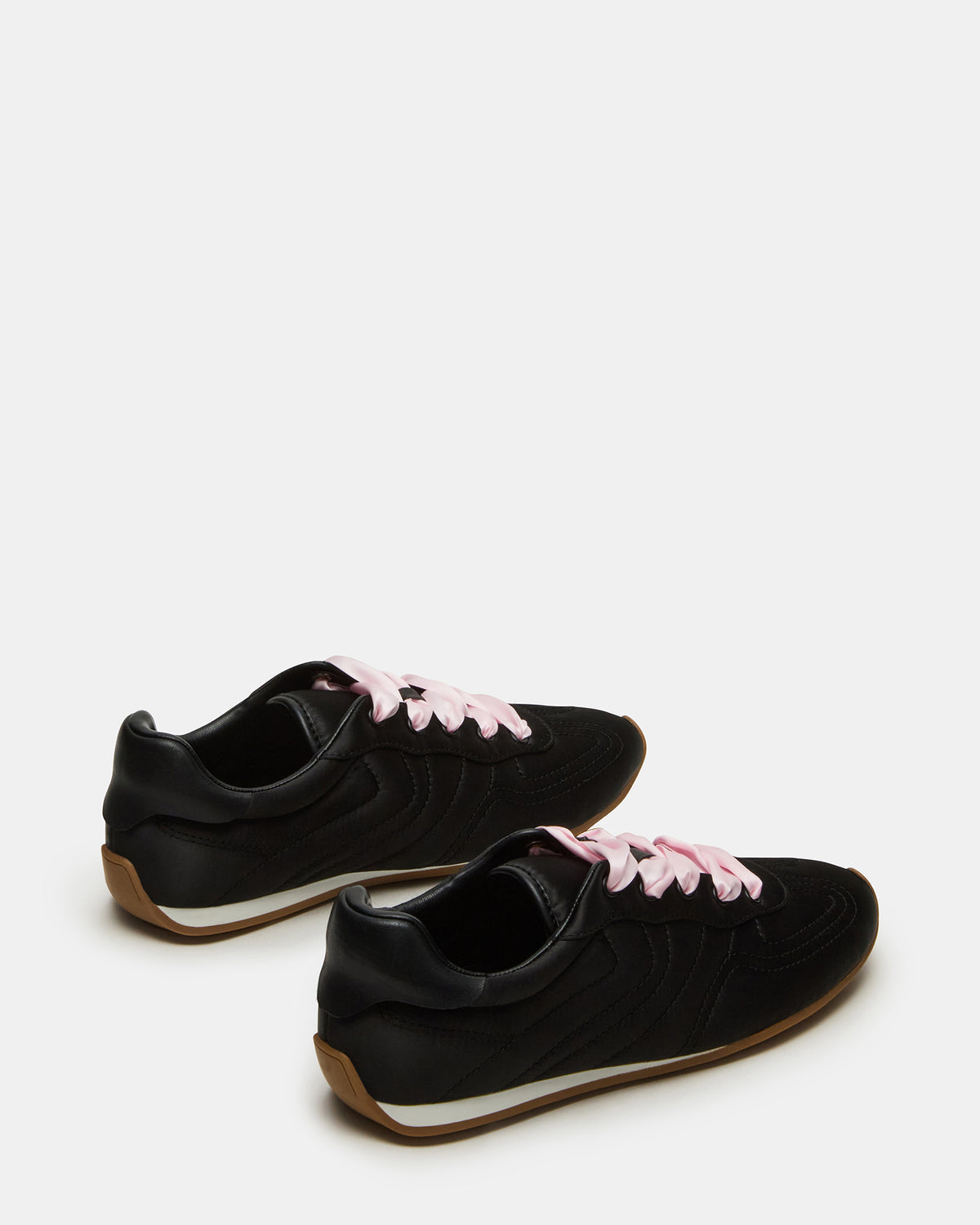 ABBI Black Satin Low-Top Lace-Up Women's Sneaker | Steve Madden near me
