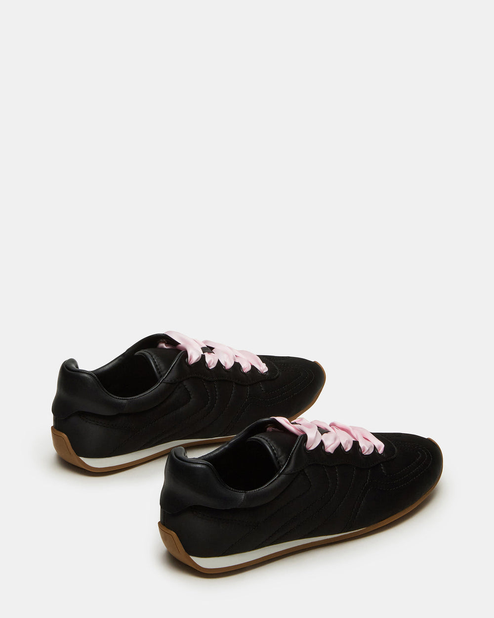 ABBI Black Satin Low-Top Lace-Up Women's Sneaker | Steve Madden near me