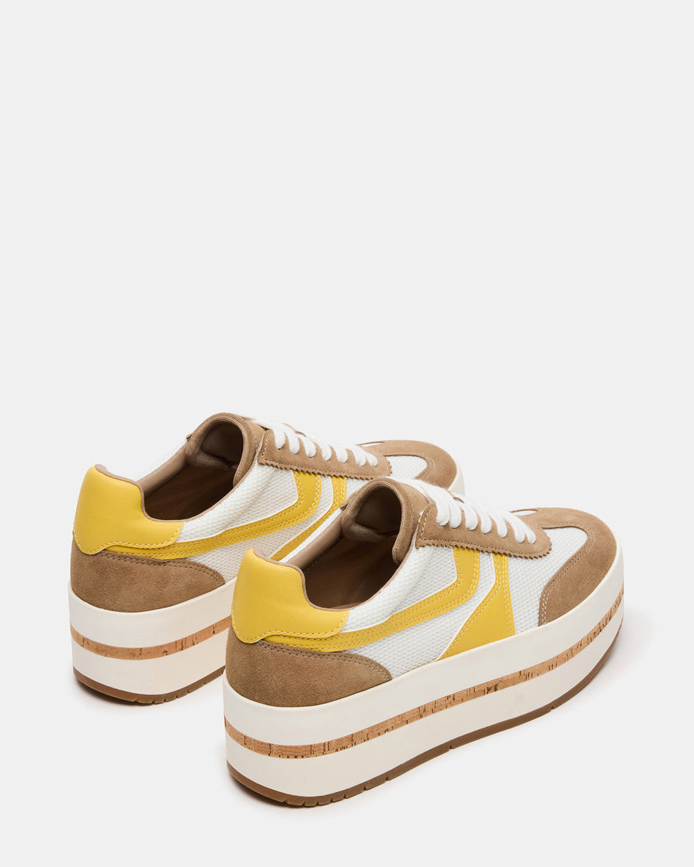 JUDGE Taupe Multi Platform Low-Top Lace-Up Women's Sneaker | Steve Madden online