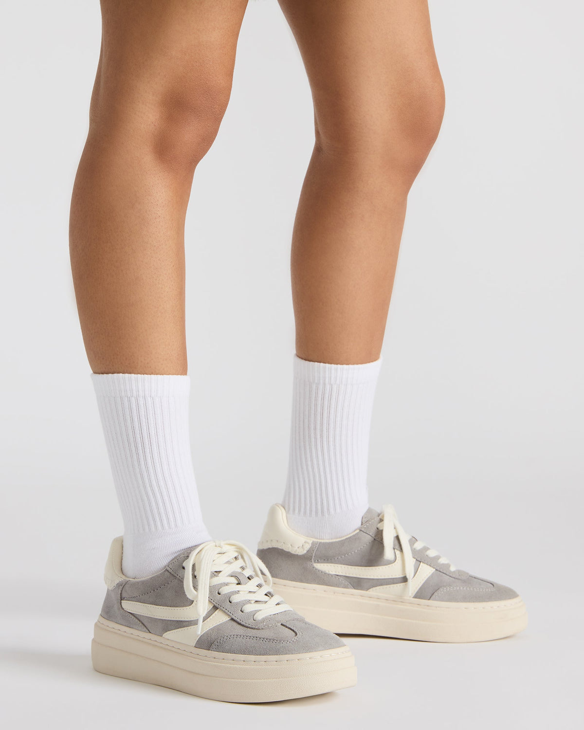DODGE Grey Multi Low-Top Platform Women's Sneaker | Steve Madden US