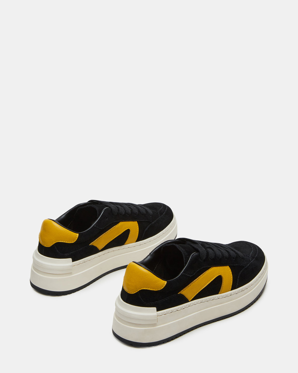 KICKFLIP Black Suede Platform Low-Top Sneaker | Women's Sneakers | Steve Madden discount