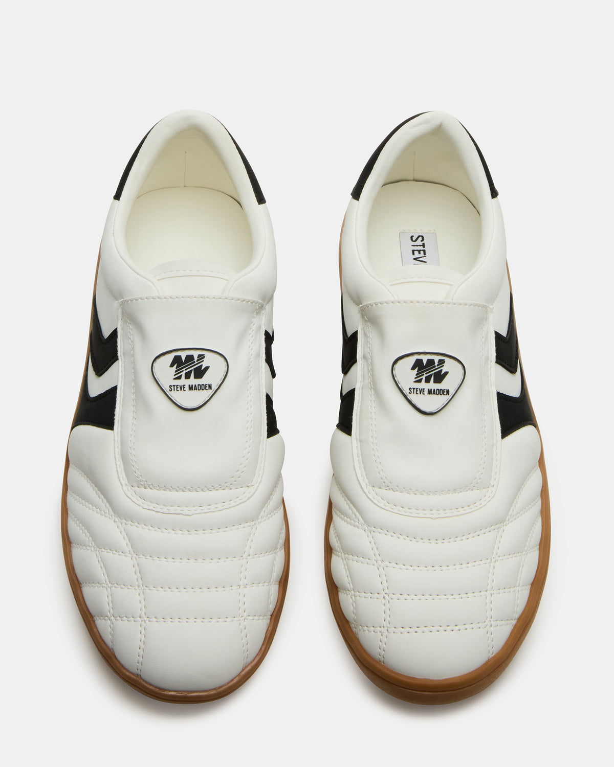 BOLT Black/White Low-Top Sneaker | Women's Sneakers | Steve Madden outlet