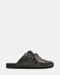 MAYSA Black Distressed Women's Low-Top Slip-On Mule Sneakers | Steve Madden Sale