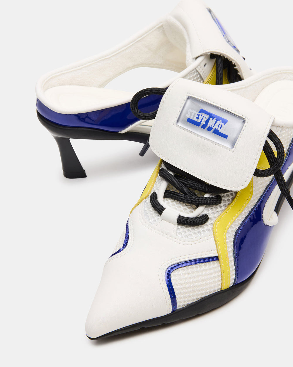SHEVRON Blue Multi Pointed-Toe Lace-Up Women's Sneaker | Steve Madden near me