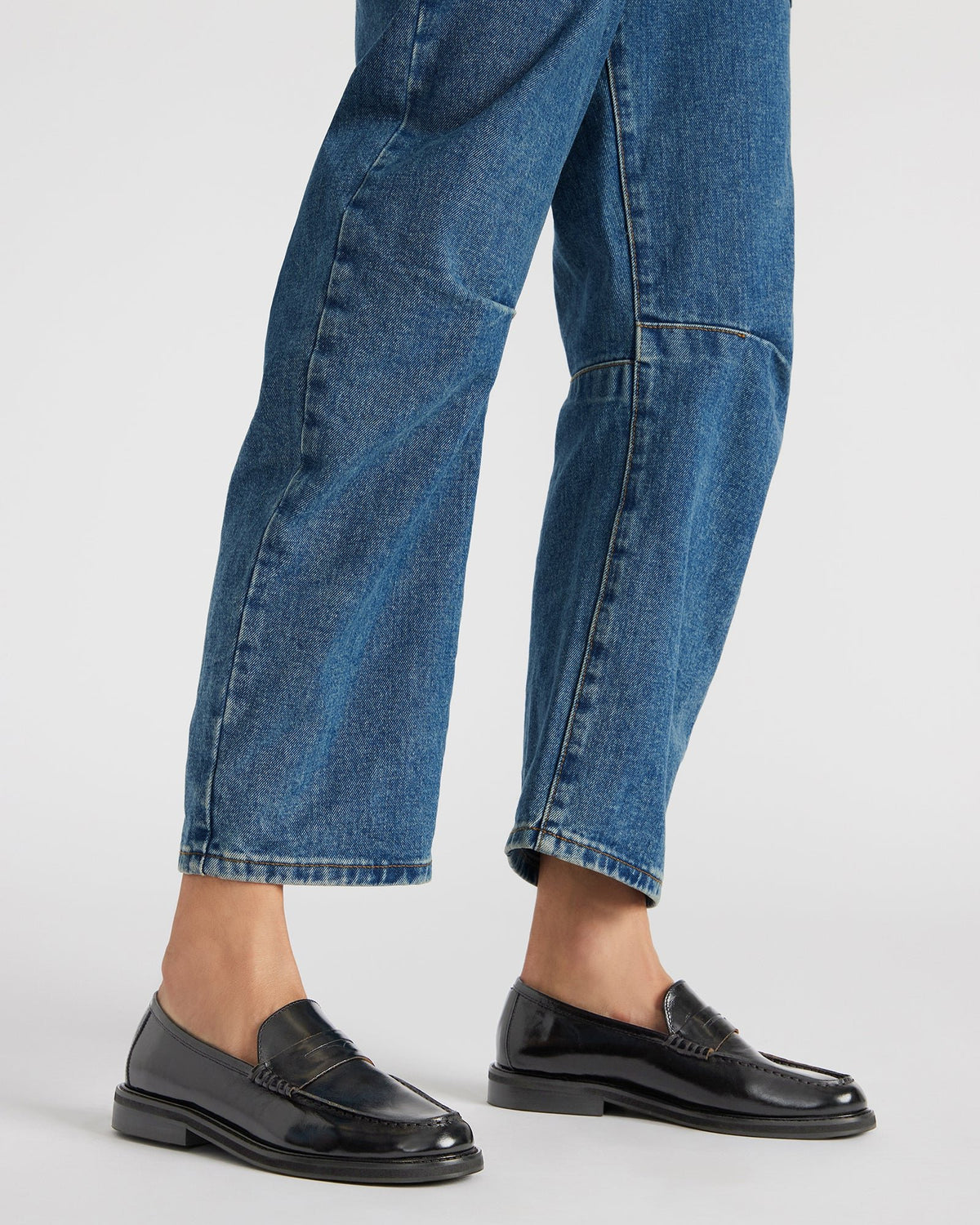 MADISON Black Leather Women's Penny Loafer | Steve Madden outlet