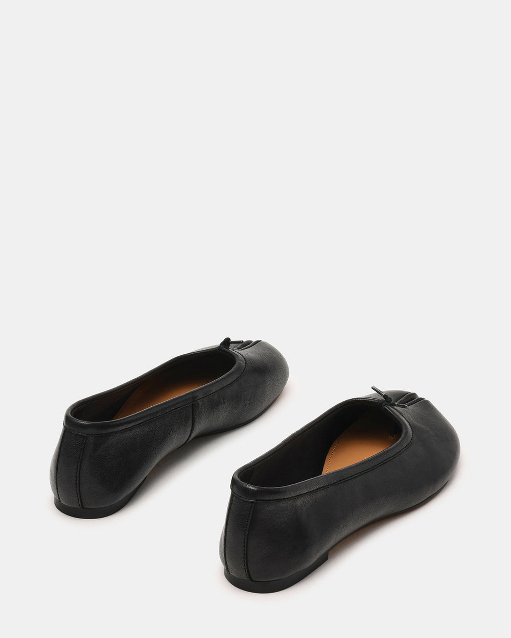 CALICO Black Leather Split Toe Tabi Women's Ballet Flat | Steve Madden Sale