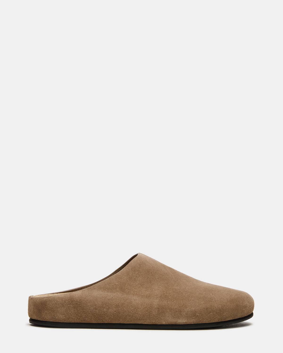FERN Taupe Suede Mule Slip-On Round-Toe Women's Flat | Steve Madden near me