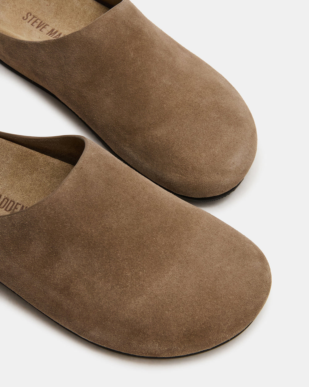 FERN Taupe Suede Mule Slip-On Round-Toe Women's Flat | Steve Madden near me