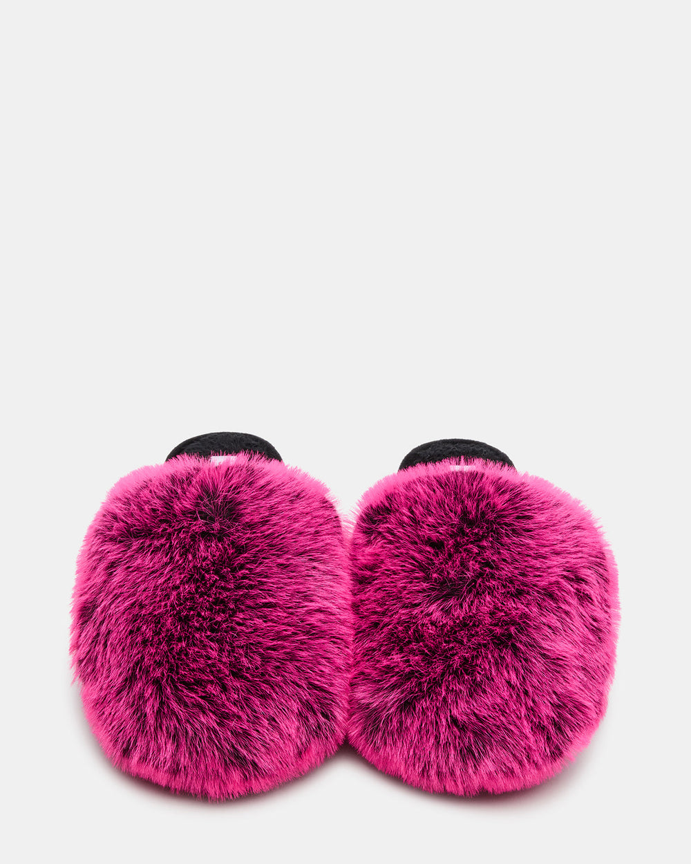 POOF Fushia Slip-On Faux Fur Mule Women's Flat | Steve Madden on Sale