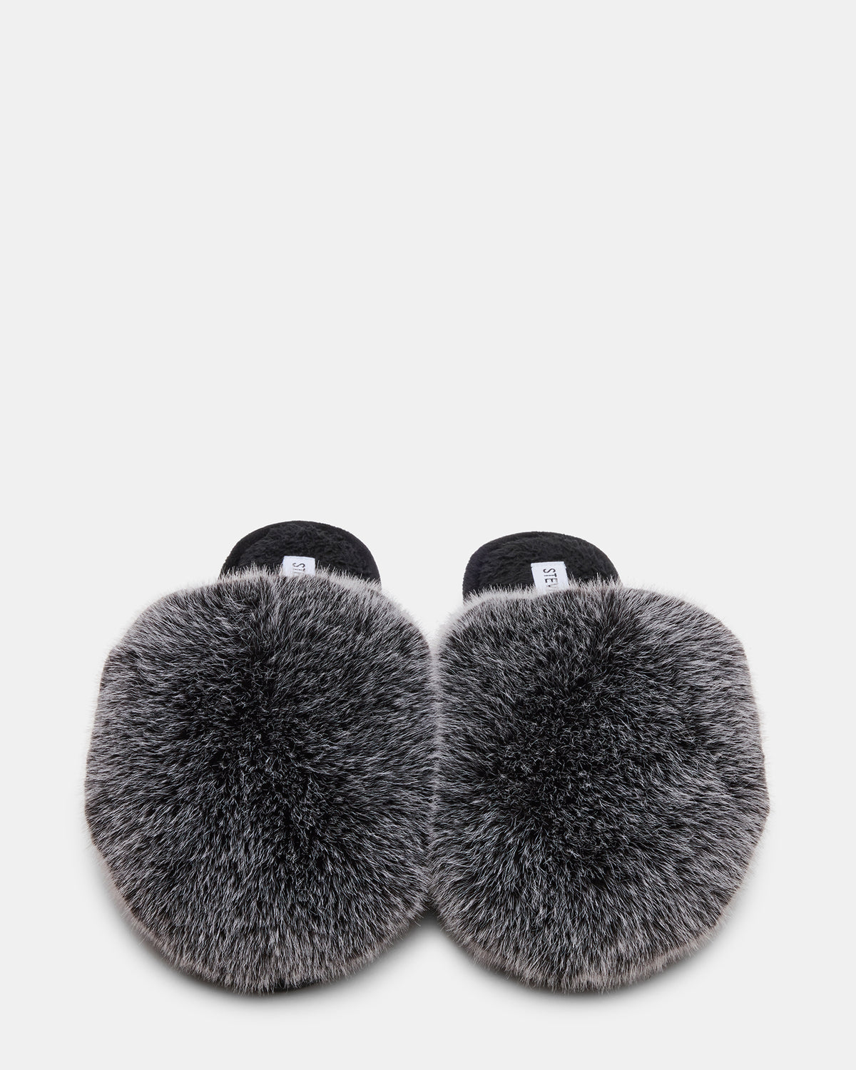 POOF GREY Slip-On Faux Fur Mule Women's Flat | Steve Madden online