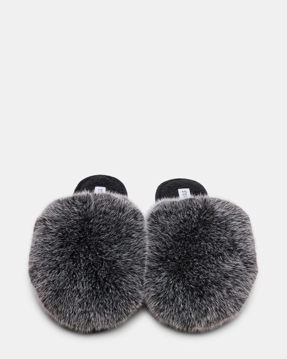 POOF GREY Slip-On Faux Fur Mule Women's Flat | Steve Madden online
