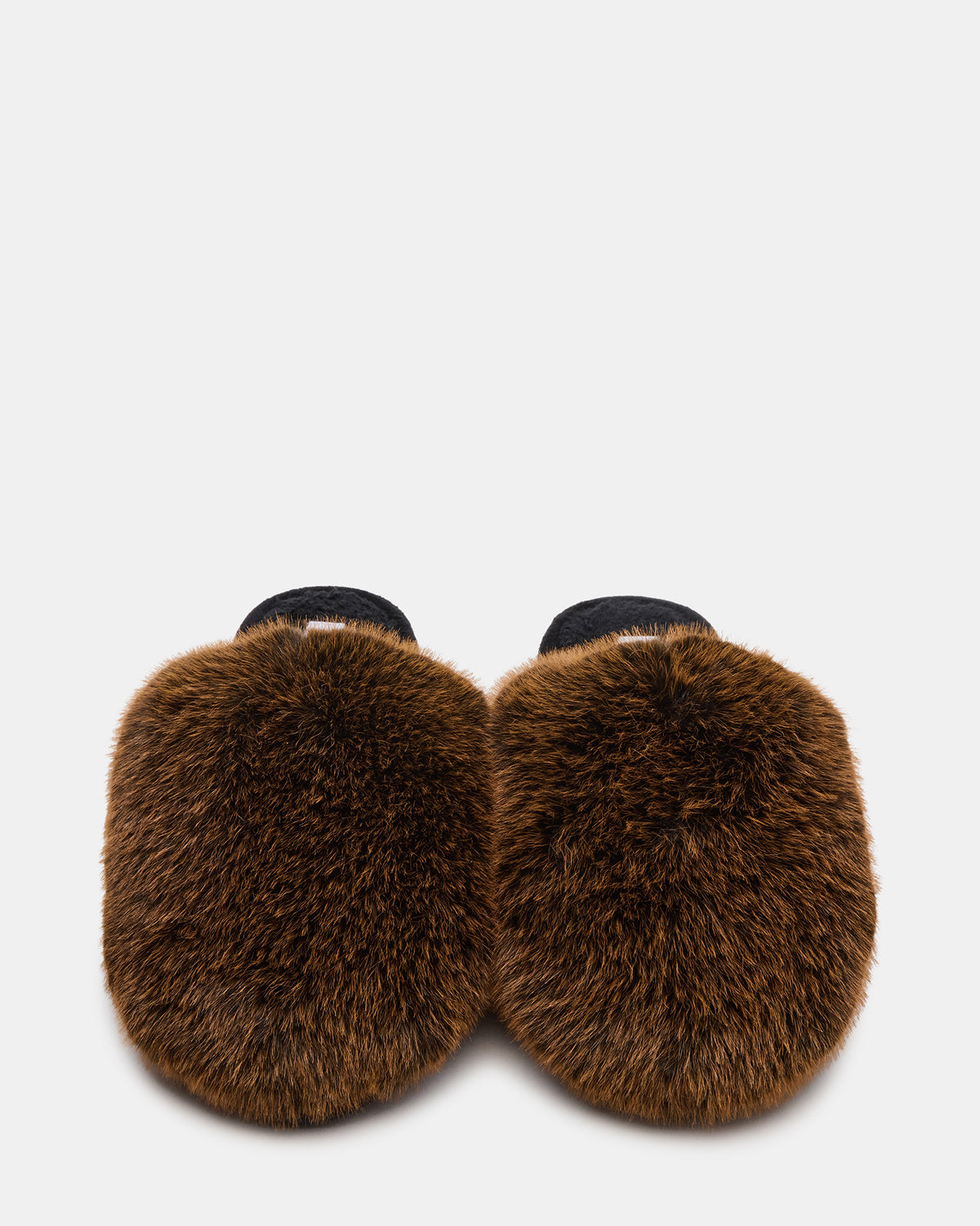 POOF Brown Slip-On Faux Fur Mule Women's Flat | Steve Madden near me