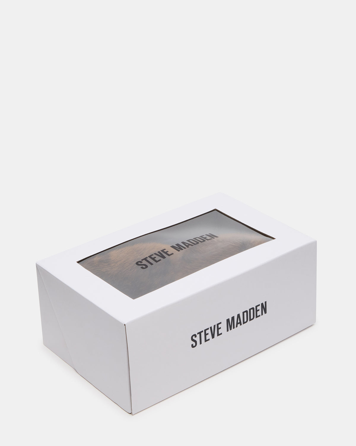 POOF Brown Slip-On Faux Fur Mule Women's Flat | Steve Madden near me