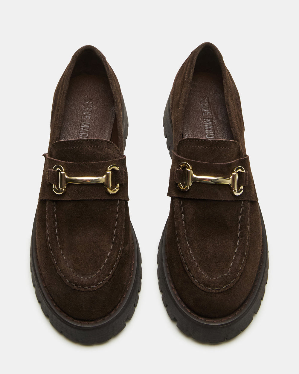 LANDO Brown Suede Lug Women's Loafer | Steve Madden discount