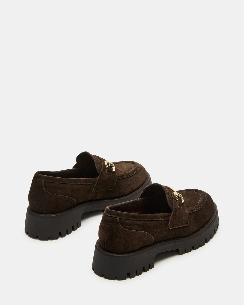 LANDO Brown Suede Lug Women's Loafer | Steve Madden discount