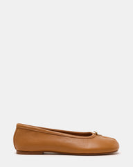 CALICO Tan Leather Split Toe Tabi Women's Ballet Flat | Steve Madden near me