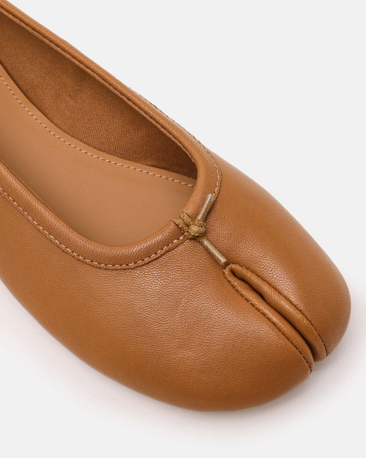 CALICO Tan Leather Split Toe Tabi Women's Ballet Flat | Steve Madden near me
