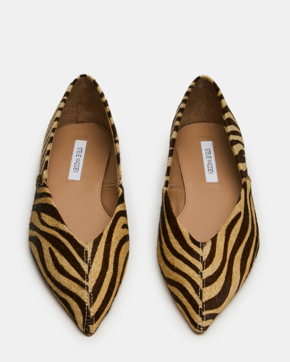 TOVI Tiger Pointed-Toe Ballet Women's Flat | Steve Madden Sale
