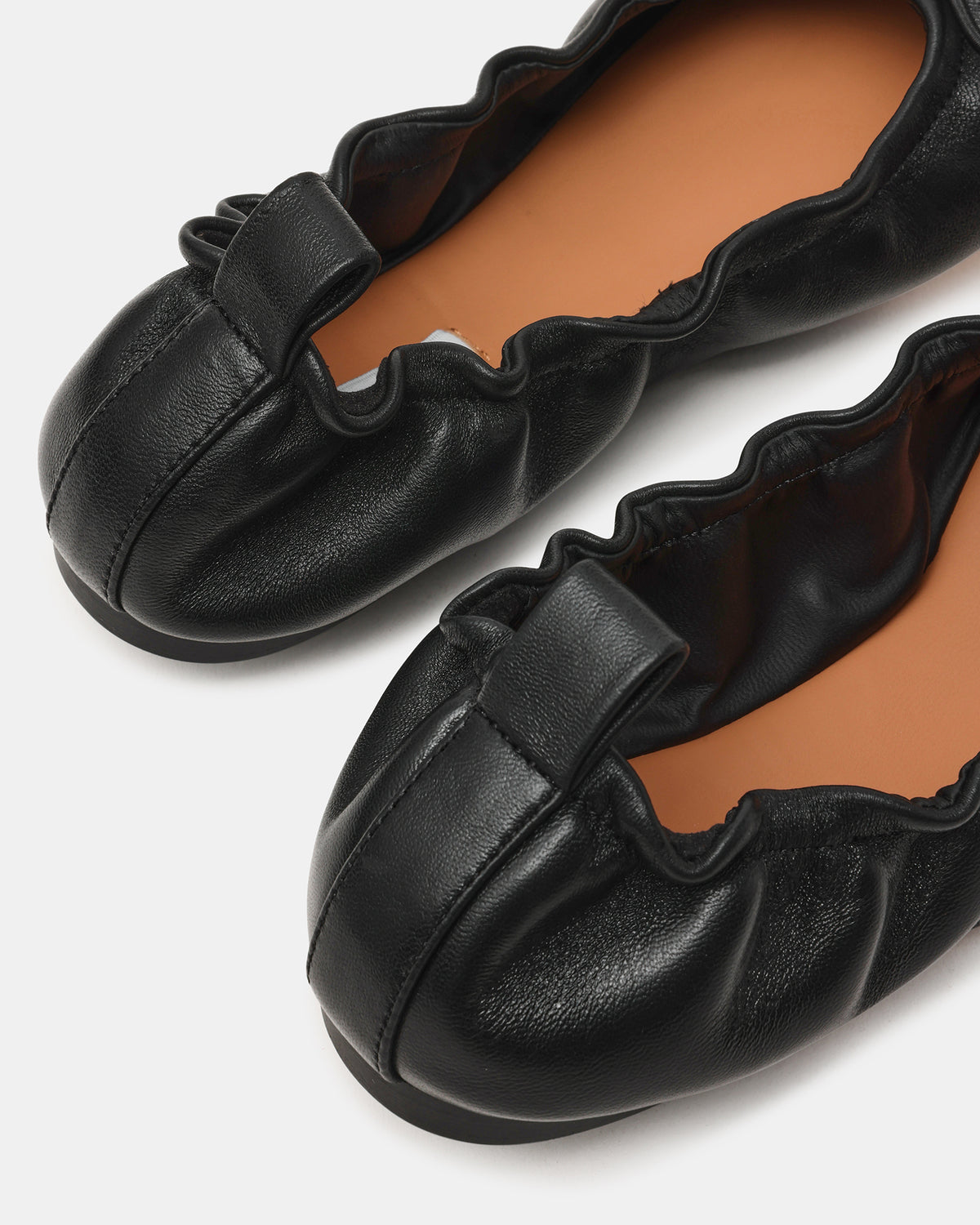 LANTI Black Leather Bow Round-Toe Women's Flat | Steve Madden near me