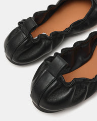 LANTI Black Leather Bow Round-Toe Women's Flat | Steve Madden near me