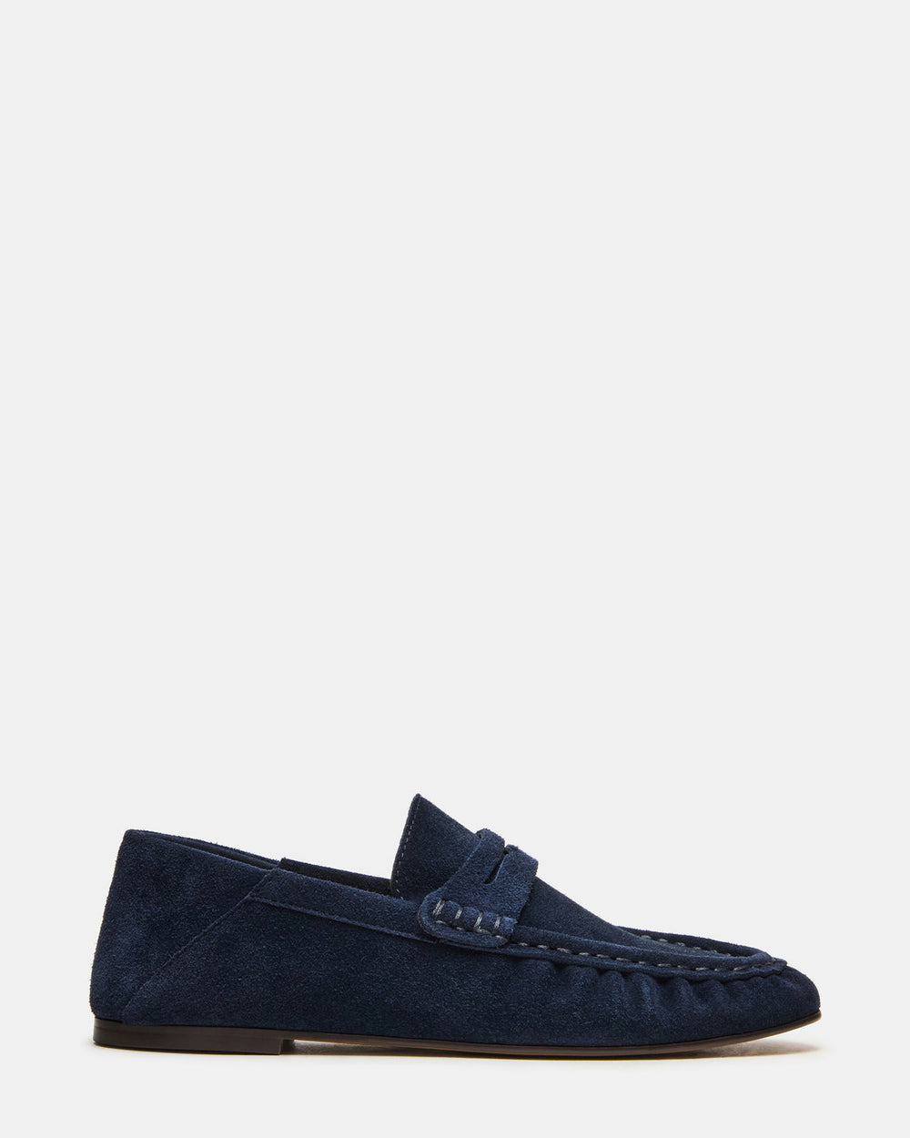 ROGER Navy Suede Slip-On Women's Loafer | Steve Madden discount