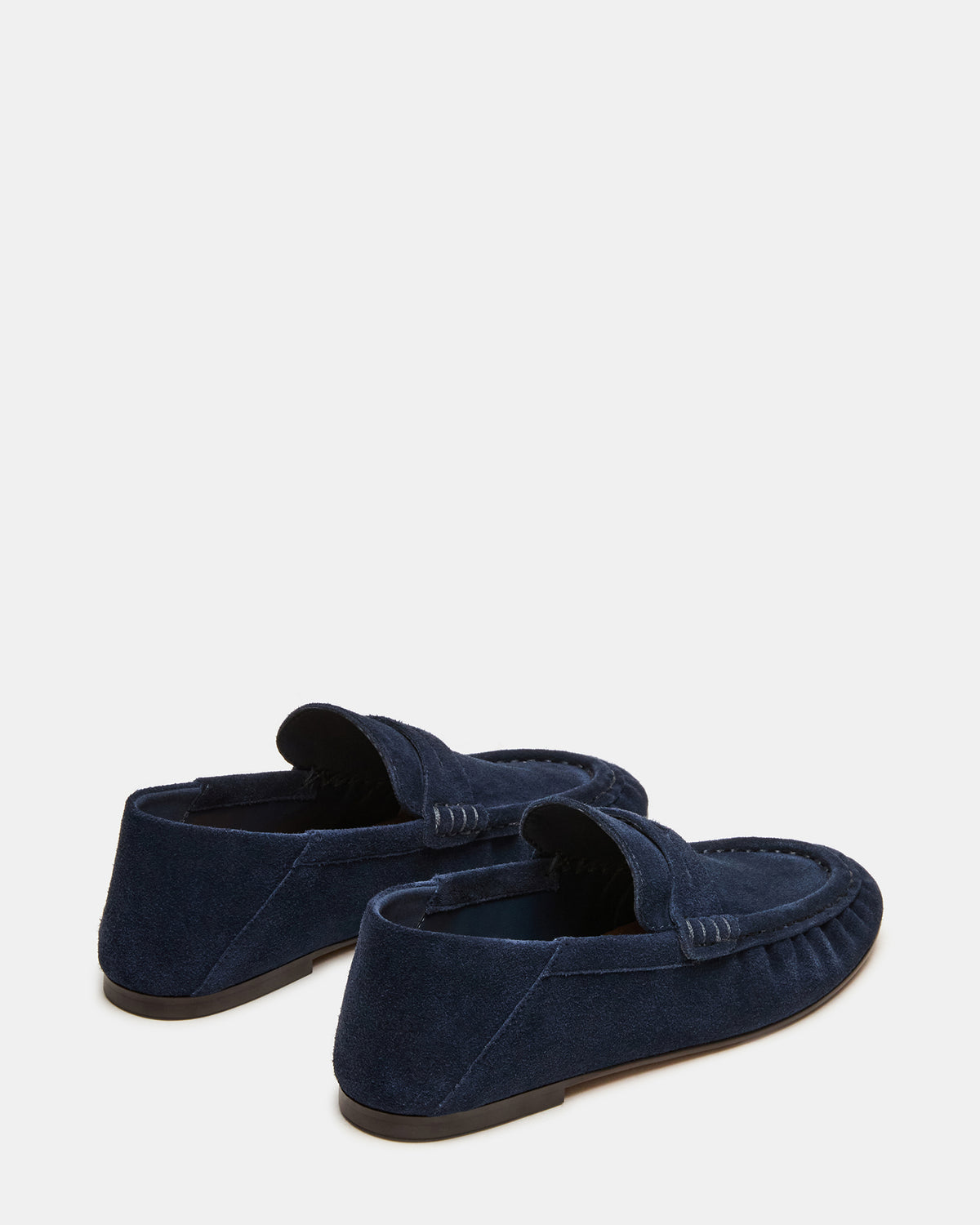 ROGER Navy Suede Slip-On Women's Loafer | Steve Madden discount