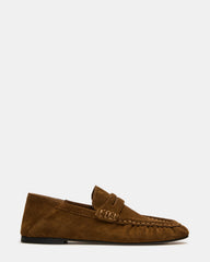 ROGER Taupe Suede Slip-On Women's Loafer | Steve Madden US
