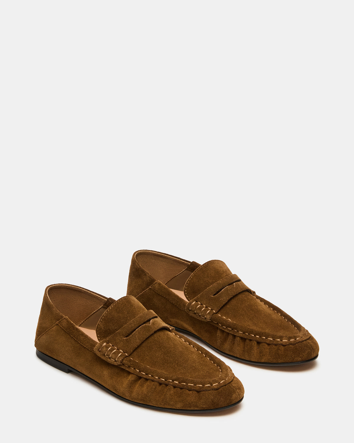 ROGER Taupe Suede Slip-On Women's Loafer | Steve Madden US