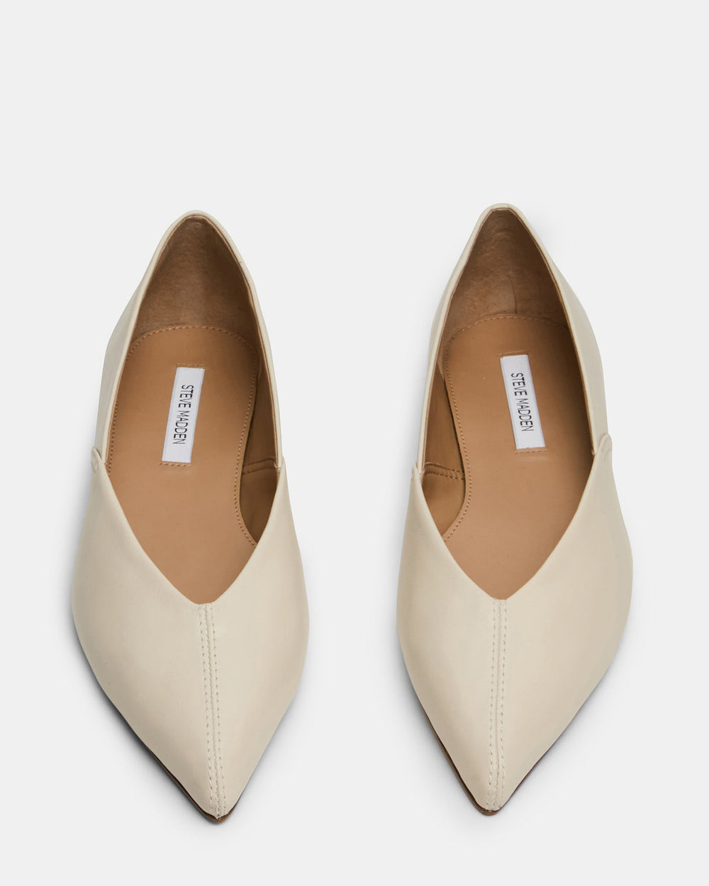 TOVI Bone Leather Pointed-Toe Ballet Women's Flat | Steve Madden outlet