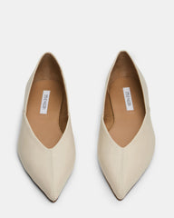 TOVI Bone Leather Pointed-Toe Ballet Women's Flat | Steve Madden outlet