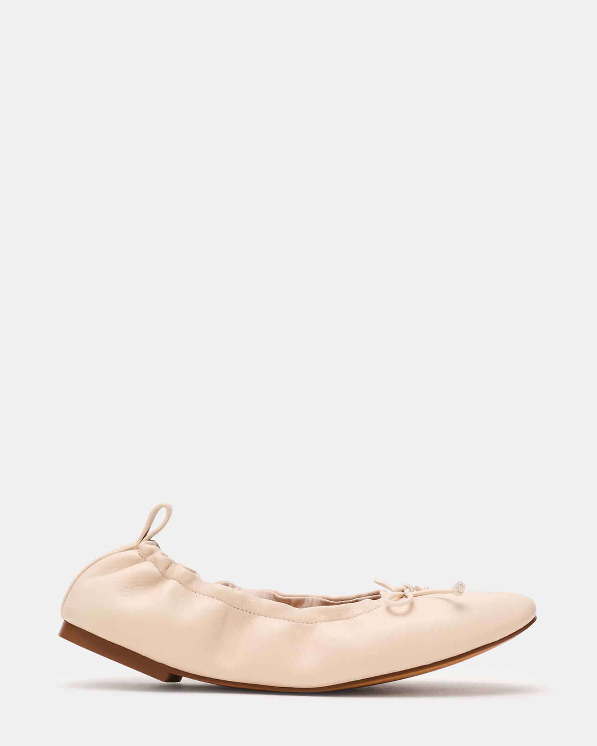 LANTI Bone Leather Bow Round-Toe Women's Flat | Steve Madden Sale