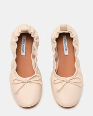 LANTI Bone Leather Bow Round-Toe Women's Flat | Steve Madden Sale