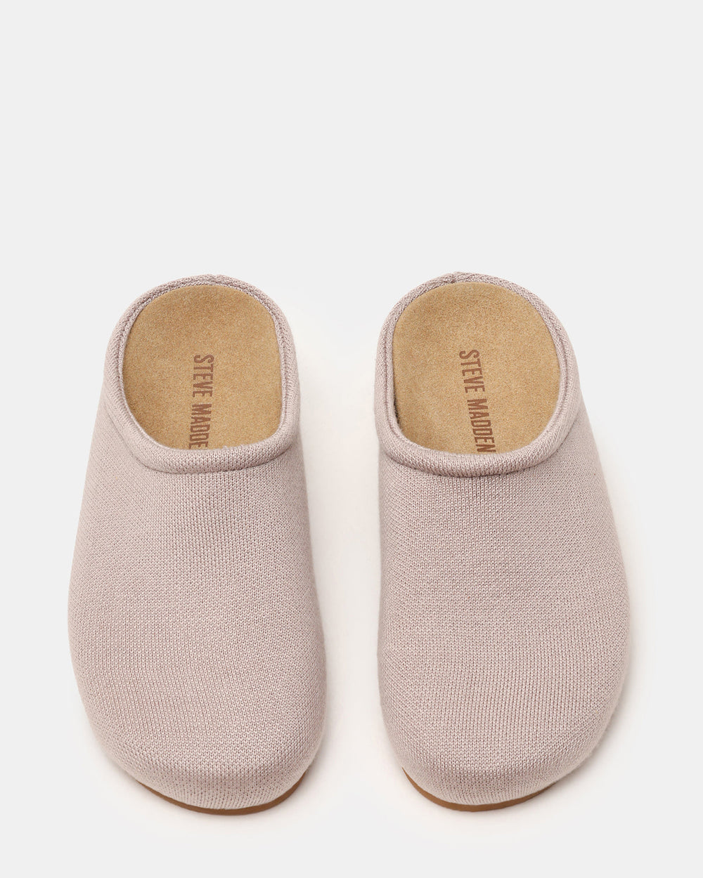 FERN Knit Taupe Mule Slip-On Round-Toe Women's Flat | Steve Madden for Sale
