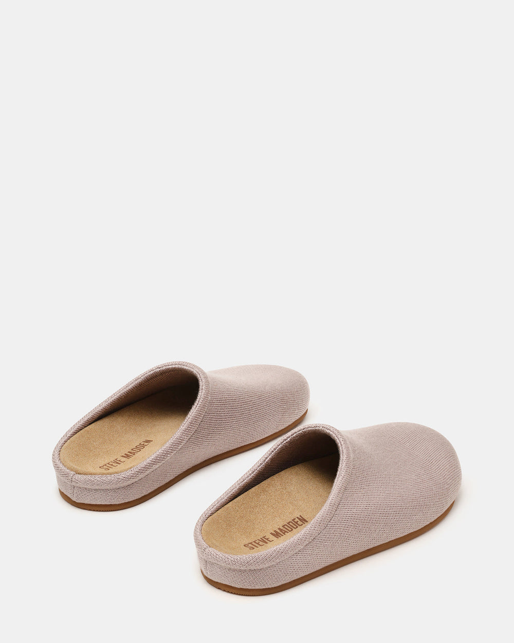 FERN Knit Taupe Mule Slip-On Round-Toe Women's Flat | Steve Madden for Sale