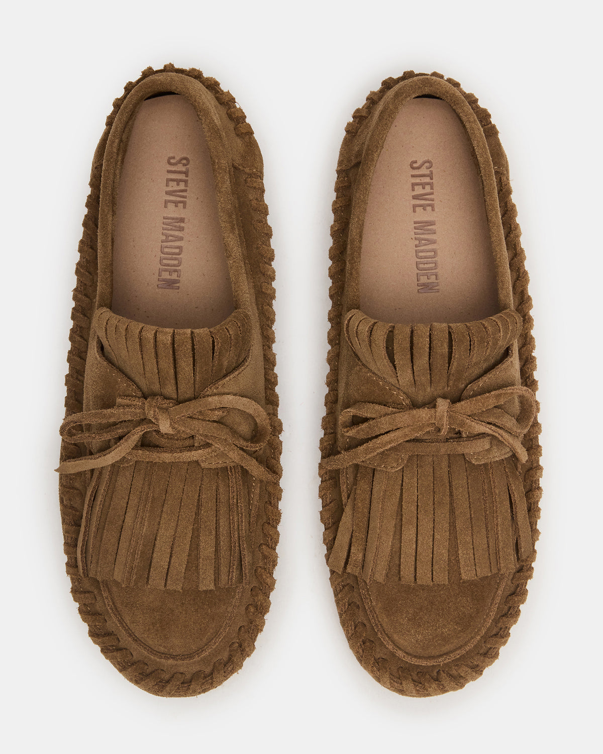 SAMUAL Chestnut Suede Fringe Boat Women's Loafer | Steve Madden near me