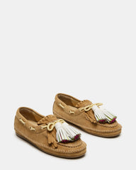 ABNER Chestnut Suede Flat Boat Women's Loafer | Steve Madden US
