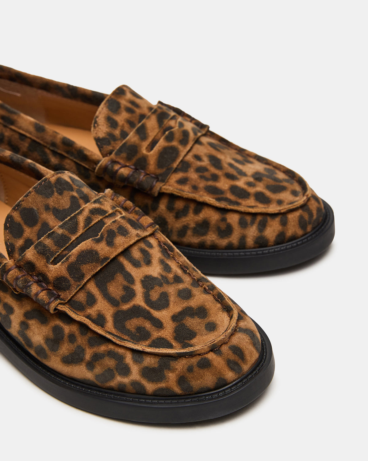MADISON Leopard Suede Women's Penny Loafer | Steve Madden near me