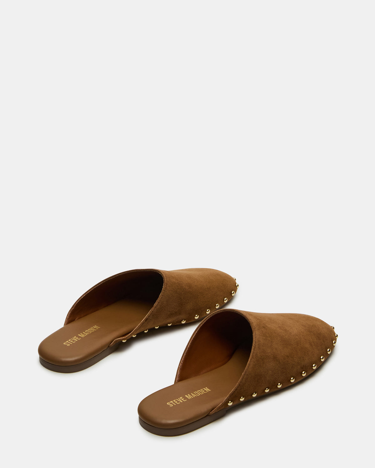 PEARSON Chestnut Suede Rounded-Toe Slip-On Women's Flat | Steve Madden outlet