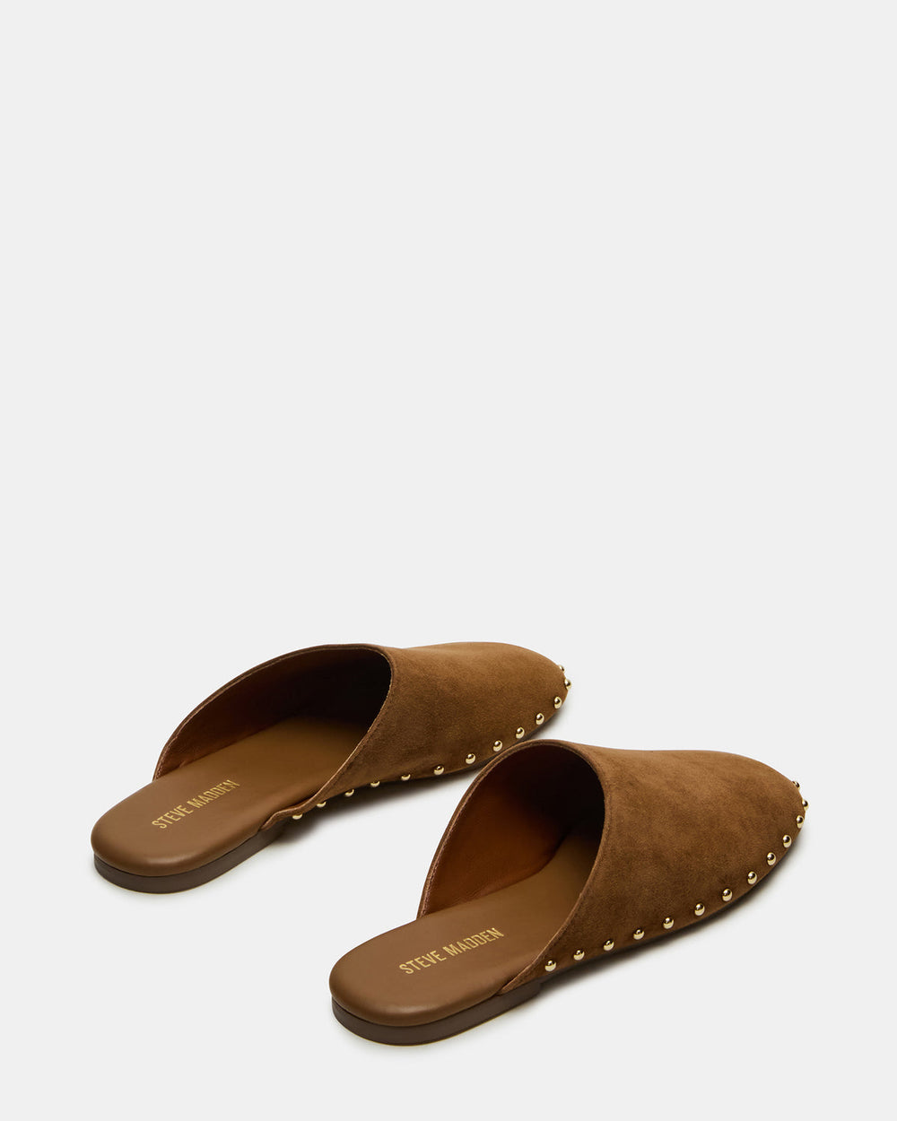 PEARSON Chestnut Suede Rounded-Toe Slip-On Women's Flat | Steve Madden outlet