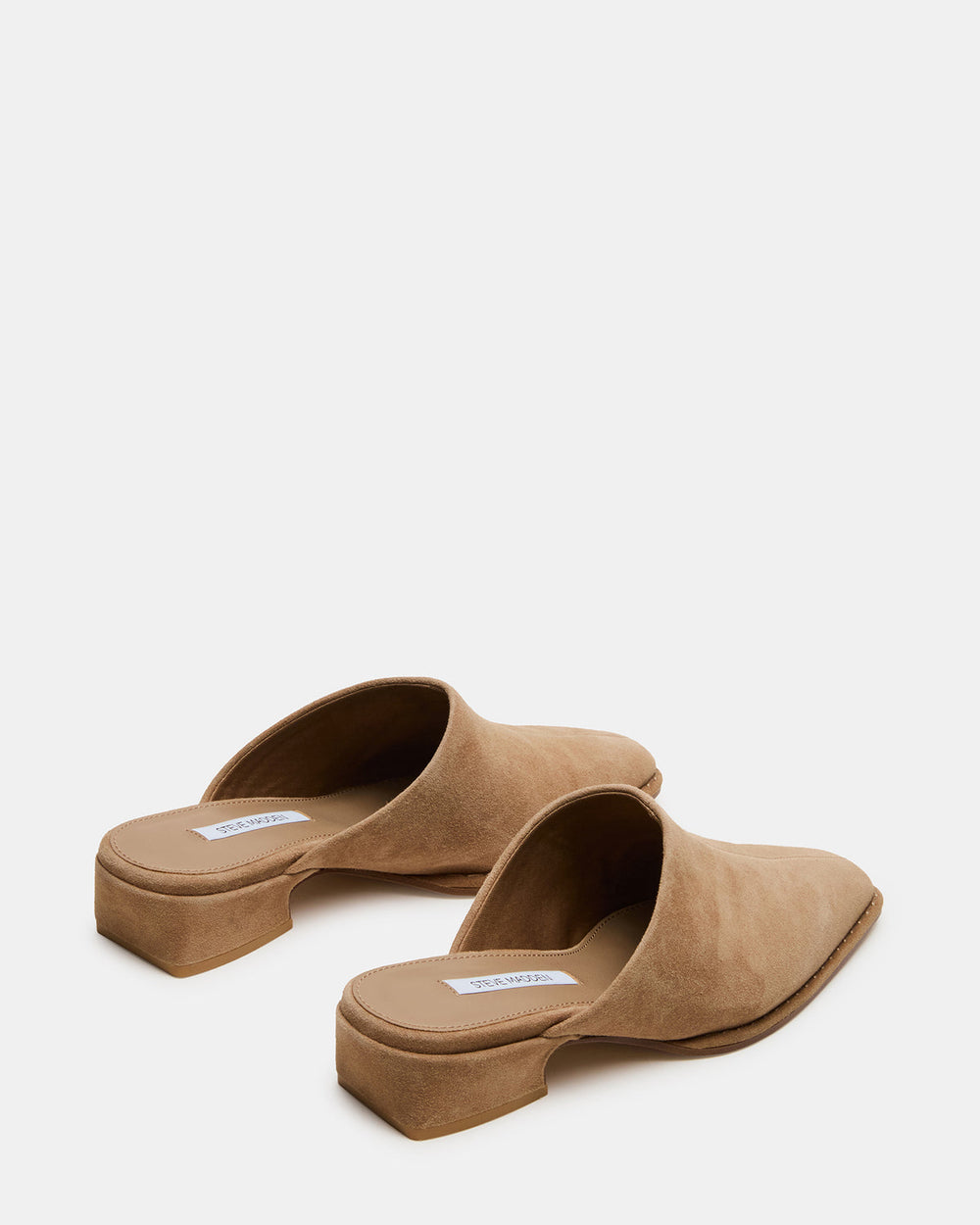 DESSA Taupe Suede Square-Toe Mule Women's Flat | Steve Madden for Sale